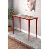 Normadia Burano 101X41CM Masif Ayaklı Dresuar, Şık ve Fonksiyonel Tasarım - Altın - Turkuaz