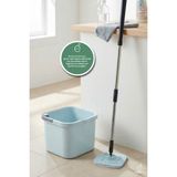 Normadia Çevre Dostu 360° Dönebilen Teleskopik Mop ve 30 cm Kovalı Temizlik Seti - Ahşap - Ceviz - Seçenek 1