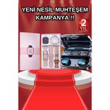 Normadia Çift Işlevli Akıllı Saat ve Powerbankli Bluetooth Kulaklık Seti - Seçenek 1 - Altın