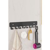 Normadia Çok Amaçlı Kapı ve Duvar Askısı, Mutfak, Banyo, Hol, Koridor Için - Seçenek 1 - Ahşap