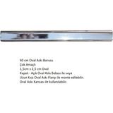 Normadia Çok Amaçlı Oval Askı Borusu, 40 Cm, Parlak Metal, Mutfak ve Banyo Için - Seçenek 1 - Altın
