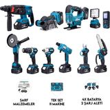 Normadia Çok Fonksiyonlu El Aleti Seti: Şilt, Spral, Matkap, Testere, Makarası, Dekupaj, Lazer Metre, Oto Yıkama ve Taşlama - Seçenek 1