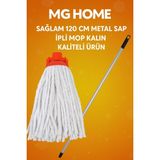 Normadia Çok Fonksiyonlu Ipli Mop ve Sopa Temizlik Seti, Dayanıklı Metal Sapli - Antrasit - Seçenek 1