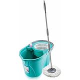 Normadia Çok Yönlü 360 Döner Başlıklı Mikrofiber Mop Temizlik Seti - 1BW-Beyaz - Seçenek 1