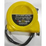 Normadia Dayanıklı Çelik Şerit Metre 5mt x 25MM, Hassas Ölçüm Aracı - Seçenek 1