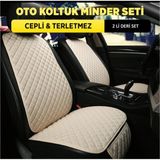 Normadia Deri Ön Koltuk Minderi Seti, Konfor ve Şıklık Sağlar, 2'li Paket