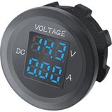Normadia Dijital Voltmetre Ampermetre, 12V/24V Ölçüm Cihazı, Hassas Elektronik Ölçüm - Seçenek 1