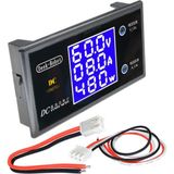 Normadia Dijital Voltmetre Ampermetre Wattmetre Deekrobot 0-100V 10A Mavi LCD - Seçenek 1