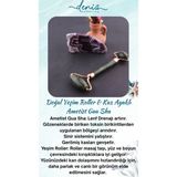 Normadia Doğal Taş Gua Sha Masaj Takımı, Rahatlatıcı ve Sertifikalı Kaz Ayağı Seti - 1BW-Beyaz