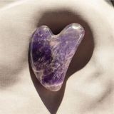 Normadia Doğal Taş Gua Sha Seti, Aventurin, Kuvars, Ametist, Masaj Aracı