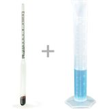 Normadia Dual Alkolmetre ve Plastik Mezür Seti, Hassas Ölçüm ve Kolay Kullanım - Seçenek 1