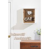 Normadia Duvara Montajlı Dekoratif Anahtarlık Dolabı 21X25,5CM, Saklama ve Düzenleme - Seçenek 1 - Ahşap - Ceviz