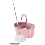 Normadia Eko Balerina Otomatik Sıkma Mikrofiber Temizlik Mop Seti, Pembe - Ahşap - Bej - Seçenek 1