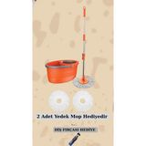Normadia Faster Yeni Nesil Döner Başlıklı Otomatik Temizlik Seti ve 2 Yedek Mop - Altın - Seçenek 1