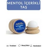 Normadia Ferahlama Taşı, Masaj Taşı, Mentol Içerikli Taş, Mıgren Taşı - 1BW-Beyaz