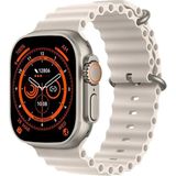 Normadia Gs Ultra 8 Plus 49MM Pro Plus Akıllı Saat, Çift Kordon, Android ve Ios Uyumlu - Seçenek 1 - 1BW-Beyaz