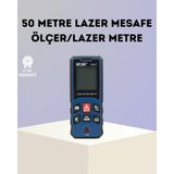Normadia Hassas ve Hızlı Ölçüm Yapabilen 50 Metre Lazer Ölçüm Cihazı - Seçenek 1