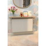 Normadia Inter Montajsız Ahşap Petek Üstü Raf 80X18 Cm, Şık ve Dayanıklı Tasarım - Ahşap - Ceviz