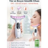 Normadia Isıtmalı LED Yüz ve Boyun Gerdirme Masaj Cihazı - 1BW-Beyaz