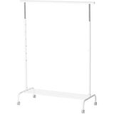 Normadia Işlevsel Ayaklı Askılık 111X126/175 Cm, Beyaz Metal Elbise Askılığı - Seçenek 1 - 1BW-Beyaz