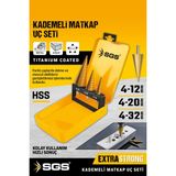 Normadia Kademeli Hss Matkap Ucu Seti 3 Parça, Çok Çeşitli Ölçü Seçenekleri - Seçenek 1