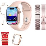 Normadia Kadın Akıllı Saat G9 Mini Kolye Koruyucu, Ios ve Android Uyumlu, 38MM, 2.2inç - Seçenek 1 - Ahşap - Bej