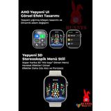Normadia Kırmızı Akıllı Saat WATCH10 2025, Amoled Ekran, Hediyeli, Omix X400 Uyumlu - Seçenek 1 - Altın - Turkuaz