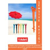Normadia Kolay Kullanımlı Deniz ve Plaj Şemsiyesi Sabitleme Kazığı 41X16 cm - Açık Bej