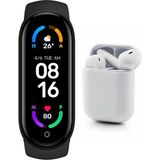 Normadia M4 Akıllı Bileklik ve Bluetooth Kulaklık Seti, Ios ve Android Uyumlu - Seçenek 1 - Ahşap