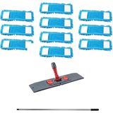 Normadia Makarna Şönil Palet Mop Seti, 50 Cm, 10 Adet Yedek Mop ve Tutucu - Ahşap - Seçenek 1