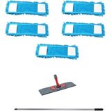 Normadia Makarna Şönil Palet Tablet Mop Yedek Seti 80CM, 5 Adet, Mop ve Tutucu Takımı - Ahşap - Seçenek 1