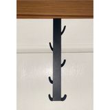 Normadia Metal Mat Siyah Dikey Kapı Arkası Organizer, Pratik ve Şık Tasarım - Seçenek 1 - Ahşap