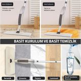 Normadia Mikrofiber Temizlik Seti, Sprey Mop, Su ve Deterjan Hazneli, Döner Başlık - Seçenek 1