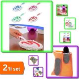 Normadia Mikrofiber Toz Alıcı ve Fermuarlı Çamaşır Filesi Seti ZT789 - Açık Bej - Seçenek 1