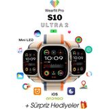 Normadia Mini LED Ekranlı 49MM Akıllı Kol Saati, Şık ve Kullanışlı Tasarım - Seçenek 1 - Ahşap