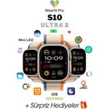 Normadia Mini LED Ekranlı 49MM Gri Akıllı Kol Saati, Şık ve Fonksiyonel Tasarım - Seçenek 1 - Ahşap