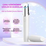 Normadia Mini Masaj Aleti, Yüz ve Dudak Bakımı Için Kompakt Cihaz - 1BW-Beyaz