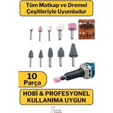 Normadia Mini Metal Ahşap Gravür ve Oyma Seti, 10 Parça, Dremel Uyumlu - Seçenek 1