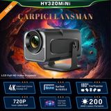 Normadia Mini Pro Max Taşınabilir Projeksiyon HDMI USB Android Wifi Bt Sinema - Ahşap