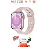 Normadia Mini Watch 9, 3 Kordon ve Bileklik Hediği ile Amoled Ekranlı - Seçenek 1 - Ahşap - Bej