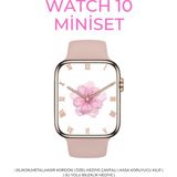 Normadia Miniset 41MM Amoled Akıllı Saat, Kordon ve Bileklik Hediyeli - Seçenek 1 - Ahşap - Bej