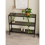 Normadia Modern 3 Katlı Metal Dresuar, 100 Cm, Kahve Renk, Şık ve Fonksiyonel - Ahşap