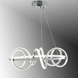 Normadia Modern 3 Renk LED Avize, Krom Kaplama, Büyük Sarmal Tasarım - Seçenek 1 - Altın
