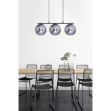 Normadia Modern 3'lü Füme Glop Camlı Sarkıt Avize, Sezar Salon ve Yatak Odası Için - Seçenek 1 - Altın - Gri