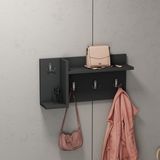 Normadia Modern 60 cm Duvar Askısı, Portmanto ve Elbise Askısı Seti - Seçenek 1 - Altın - Gri