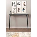 Normadia Modern 92X20CM Siyah Masif Ayaklı Doğal Dresuar - Ahşap