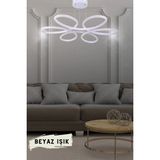 Normadia Modern Beyaz Kasa LED Tavan Lambası, Şık Aydınlatma Dekoratif Avize - Seçenek 1 - 1BW-Beyaz