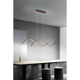 Normadia Modern Kahve ve Beyaz Ledli Salon Yatak Odası ve Mutfak Masası Seti (2'li) - Seçenek 1 - Ahşap - Ceviz