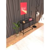 Normadia Modern Metal Dresuar, Siyah Füme Cam, 80 Cm, Şık ve Fonksiyonel Tasarım - Ahşap