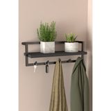 Normadia Modern Metal Duvar Askılığı, Koridor, Mutfak, Banyo, Havlu ve Elbise Askısı - Seçenek 1 - Altın - Gri
